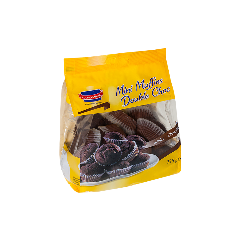 Najlepiej spożyć przed produktem Kuchenmeister Mini Muffins Double Choc, 225g