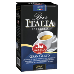 SAQUELLA Bar Italia Espresso Gran Gusto, 250g mielone