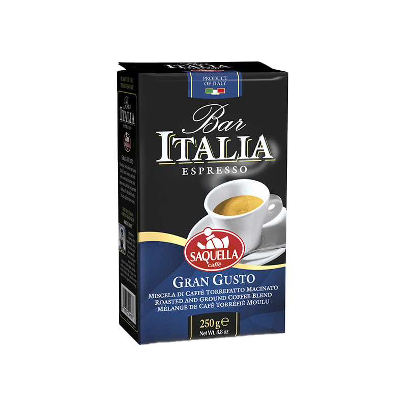 SAQUELLA Bar Italia Espresso Gran Gusto, 250g mielone